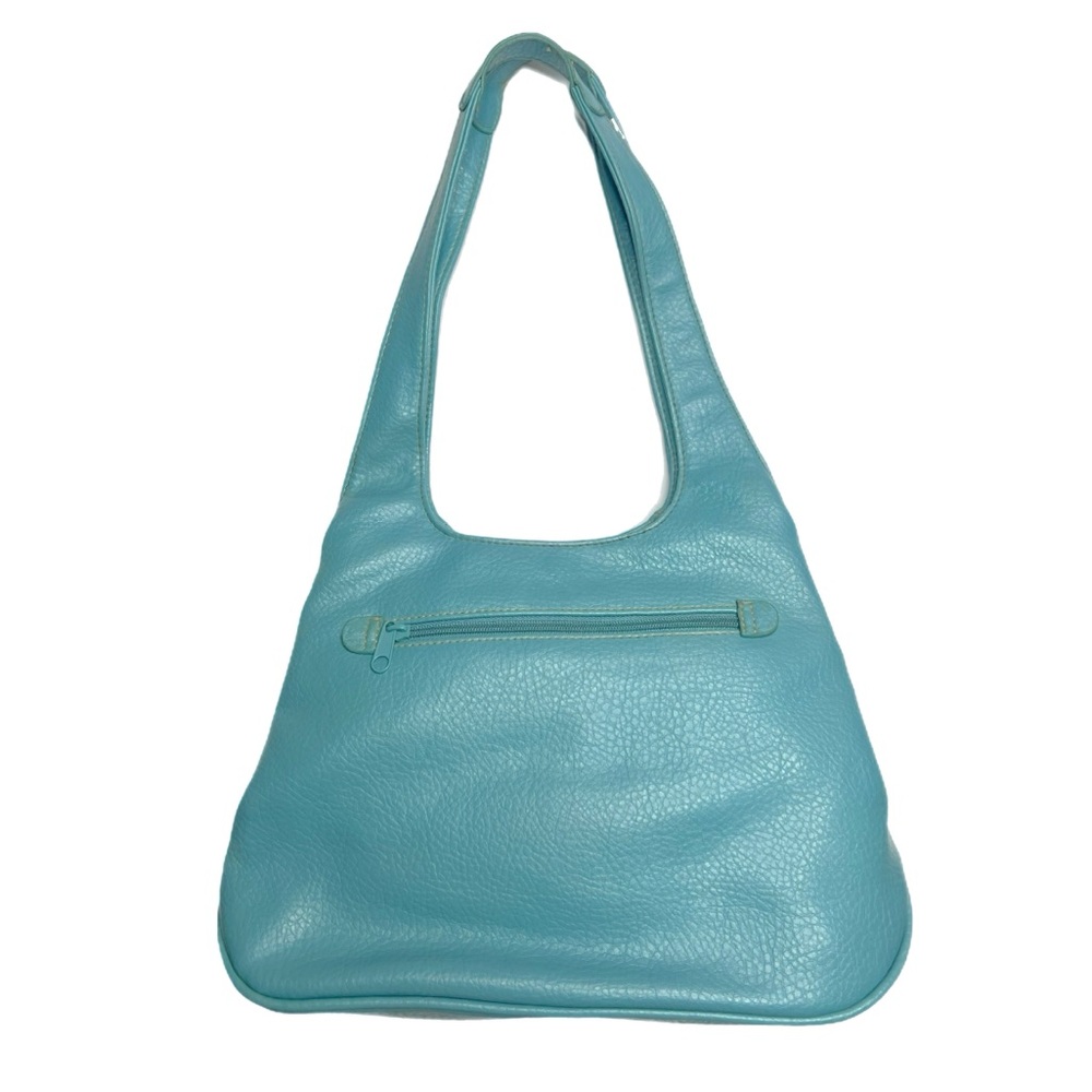 Vintage Stylish Tiffany Blue Shoulder button pocket Bag - Picture 2 of 4